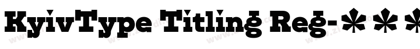 KyivType Titling Reg字体转换
